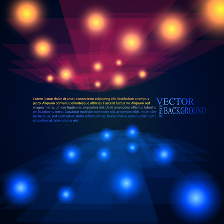 red and blue rays abstract mosaic perspective backgroundのイラスト素材