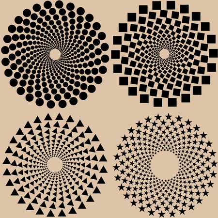 halftone dots pattern set in vector format Eps10 illustrationのイラスト素材