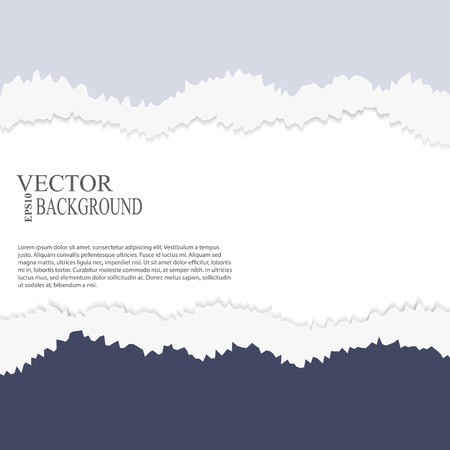 EPS10 file.  tear paper brochure background  blue colorのイラスト素材