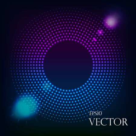Abstract Technology Blue Circles Background eps 10 vector illustrationのイラスト素材