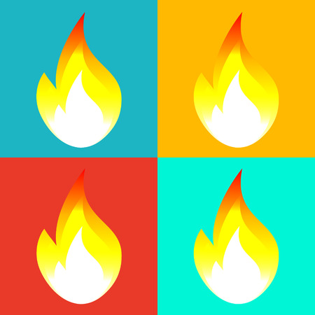 Symbol of fire.Vector  illustration eps 10 vector illustrationのイラスト素材