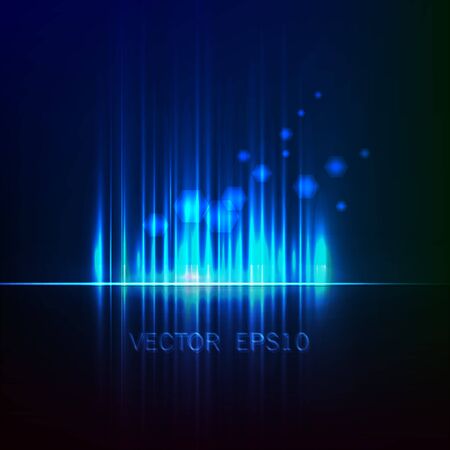 Aurora Borealis. Colorful abstract background eps 10 vector illustrationのイラスト素材