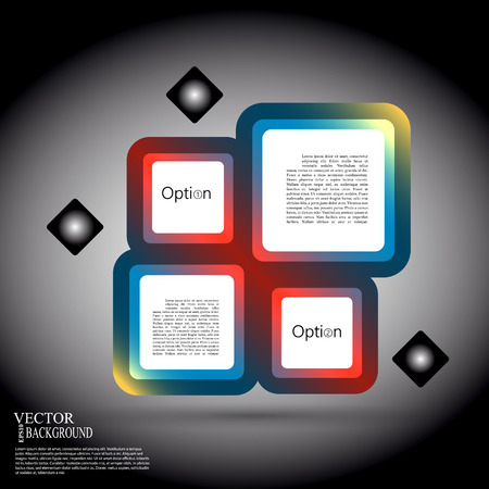 Abstract background of color boxes. Template for a textのイラスト素材