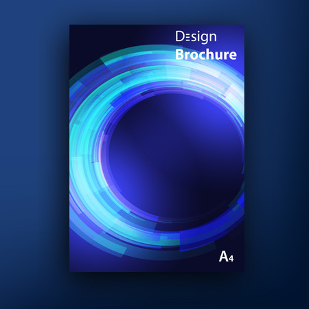 Vector blue cosmic techno cover design templates collectionのイラスト素材