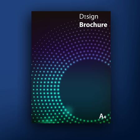 Vector glamur techno brochure  booklet cover design templates collectionのイラスト素材