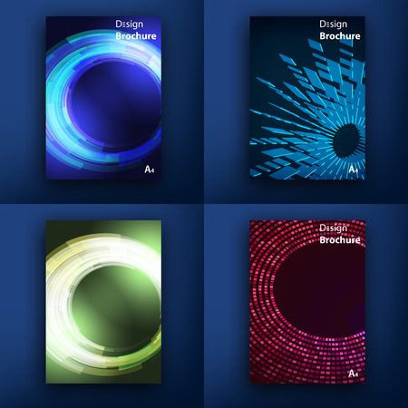 Templates. Design Set of Web, Mail, Brochures. Mobile, Technology, and Infographic Concept. Modern flat and line icons. SaaS, web app design template. Mobile interface. UI template. Web UI app designのイラスト素材