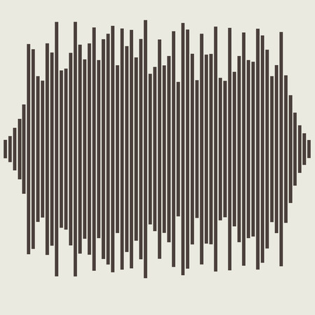Vector sound waves set. Audio equalizer technology, pulse musical. Vector illustrationのイラスト素材