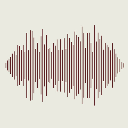 Vector sound waves set. Audio equalizer technology, pulse musical. Vector illustrationのイラスト素材