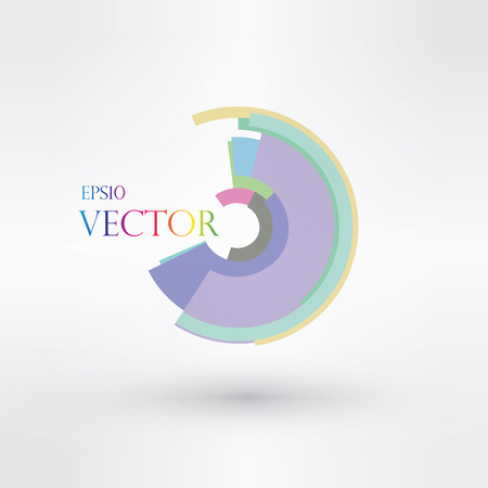 Round shape. Logo design.  vector illustration eps10のイラスト素材