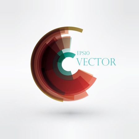 Round shape. Logo design. vector illustration eps10のイラスト素材