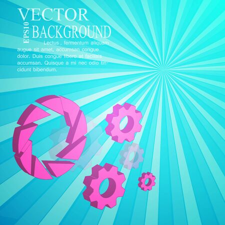 vector gear symbol elements eps10 vector illustrationのイラスト素材