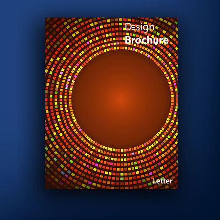Vector brochure booklet cover design templates collection A4 eps10 vector illustrationのイラスト素材