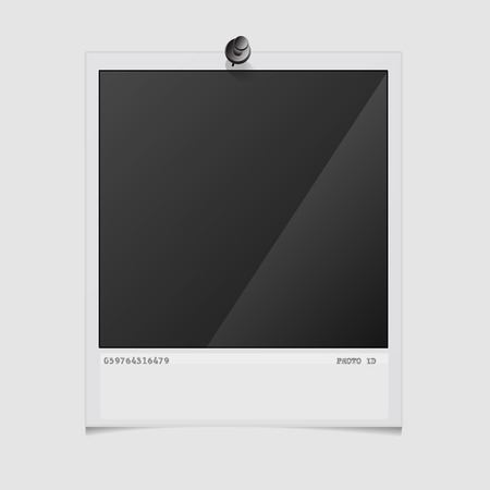 Photo frame on white background.  eps10 vector illustrationのイラスト素材