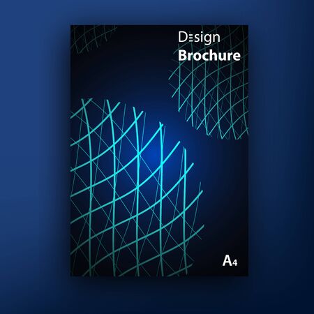 Vector brochure booklet cover design templates collection A4のイラスト素材