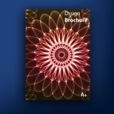 Vector brochure booklet cover design templates collection A4のイラスト素材