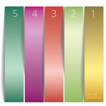 Vertical Vector  Sample stickers for various banner design optionsのイラスト素材