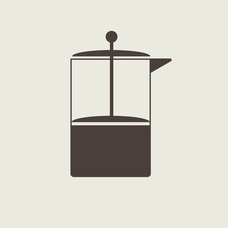 Coffe press vector eps 10 vector illustrationのイラスト素材