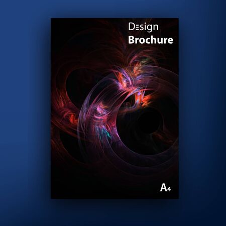 Vector colorful brochure - booklet cover design templates collection  A4 sizeのイラスト素材