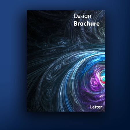 Vector colorful brochure - booklet cover design templates collection  letter sizeのイラスト素材