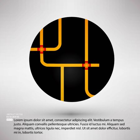 Ways of solution circle company symbol design.の写真素材