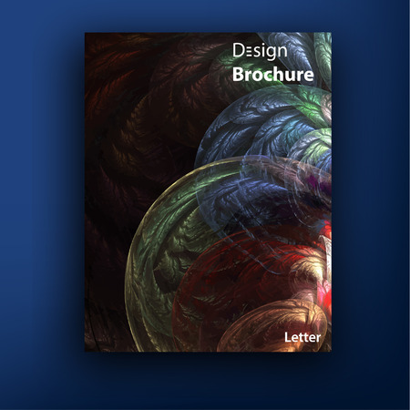 Vector colorful brochure - booklet cover design templates collection  letter sizeのイラスト素材
