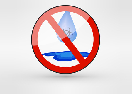 Water drop biohazard pollution theme eps 10のイラスト素材