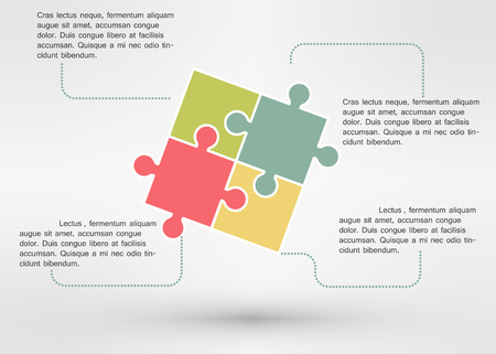 One two three four five - vector progress icons for three steps  のイラスト素材