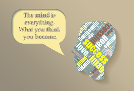 Illustration abount mind and motivationのイラスト素材