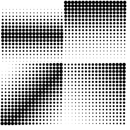 Diagonal halftone in square shapeのイラスト素材