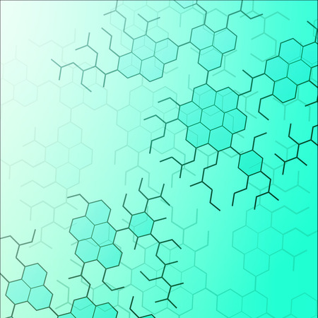 Set of digital backgrounds for dna molecule structure vector illustration.のイラスト素材