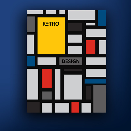 abstract geometric colorful vector pattern for continuous replicate. brochure templateのイラスト素材