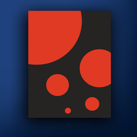 Vector retro bauhaus de stijl brochure booklet cover design templates collection A4のイラスト素材
