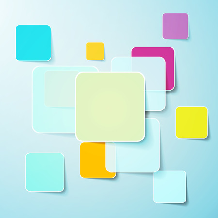 Sticker and Banner Set isolated on white EPS 8 vector, no open shapes or paths, grouped for easy editing.のイラスト素材
