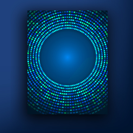 Technology color background. Molecules, atoms and flashes of light. Medicine, Bioengineering. Communication, Social network, Chemistry and Physics Halftone technology abstract vector illustration.のイラスト素材