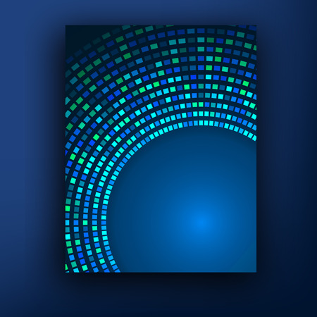 Brochure business design template or banner. Abstract vector background. Halftone technology abstract vector illustration.のイラスト素材