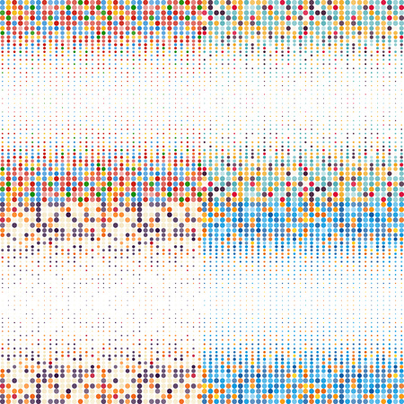 Background with the coloured circles in a vector. Vintage color.のイラスト素材