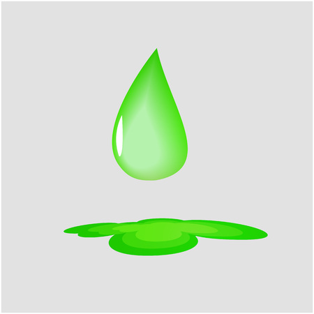 green energy drop eps 10 vector illustrationのイラスト素材