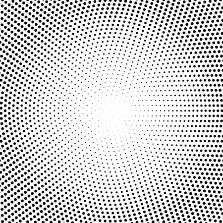 Vector halftone dots. Black dots on white background. Eps10 illustrationのイラスト素材