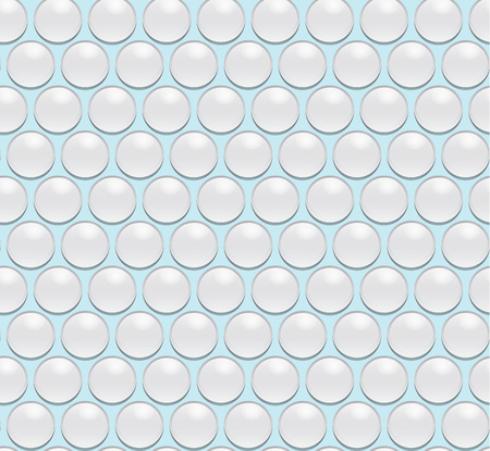 Seamless vector water drops Illustration on blue background.のイラスト素材