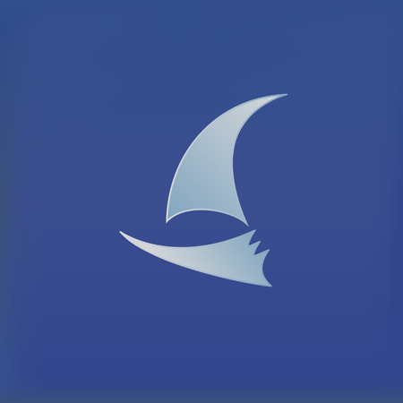 Vector yacht club logo eps 10 vector illustrationのイラスト素材