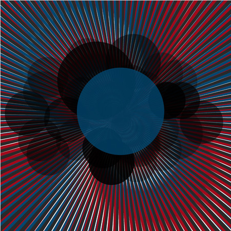 Vector retro pockmarked background with beams. Also with stylized clouds in the center for the text.のイラスト素材
