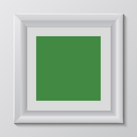 empty colorful frame on wallのイラスト素材
