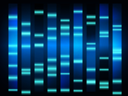colourful medical dna results with black backgroundのイラスト素材