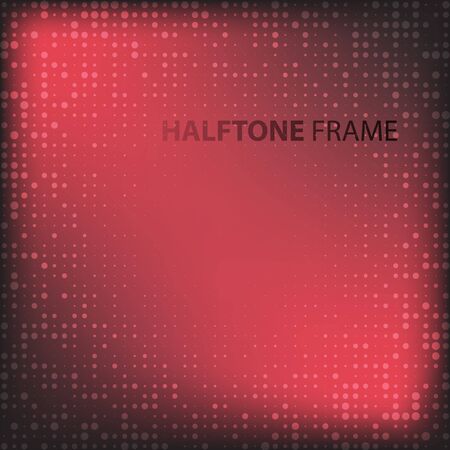 Set of Modern Flat Halftone Backgrounds, vector illustration redのイラスト素材