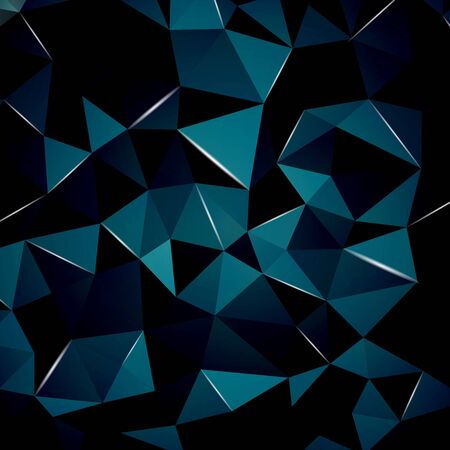Abstract geometric background with perspective shiny lights. Ideal for cover design, technology concept works and cover designs.のイラスト素材