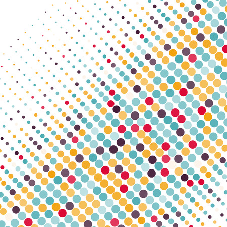 Background with the coloured circles in a vector. のイラスト素材