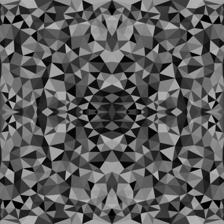 Seamless texture with triangles,  mosaic endless pattern. Black and white.のイラスト素材