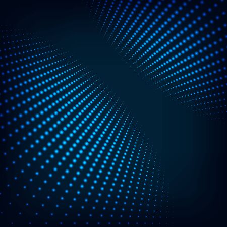 Virtual tecnology vector background with glowing halftone のイラスト素材