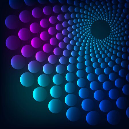 Rainbow vortex vector background のイラスト素材