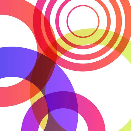 Abstract shapes vector background  colorful bubbles のイラスト素材